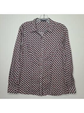 Limited nautical sailboat long sleeve button down shirt - medium